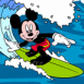 Mickey surfe sur la vague