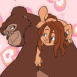 Tarzan: B�b� joue avec Kala