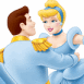 Cendrillon avec son prince charmant