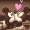 Mickey et Minnie: Un gros bisou