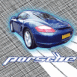 Porsche Cayman bleue