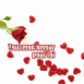 Rose et p�tales "Tout mon amour pour toi"