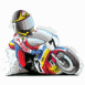 Suzuki de course multicolore