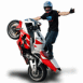 Moto de course: acrobatie