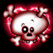 Cr�ne rose sur un coeur