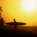 Surfeur en fin d'apr�s-midi