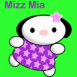 Mizz Mia sur fond vert