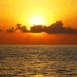 Coucher de soleil au dessus de l'oc�an
