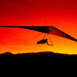 Deltaplane sur cr�puscule