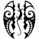 Tatouage salamandre tribal