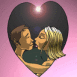 Bisous dans un coeur