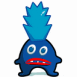 Monstre bleu � cr�te