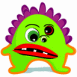 Monstre vert disgracieux