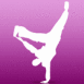 Danseur street en appui sur le bras droit