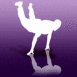 Danseur street en appui sur les bras
