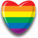 Coeur arc-en-ciel