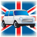 Drapeau anglais et Austin Mini 
