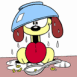 Odie, une gamelle sur la t�te