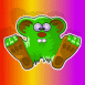 Cr�ature verte aux gros pieds