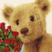 Ours en peluche avec des roses