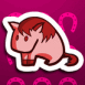 Cheval cartoon assis