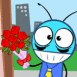 Titi l'insecte offrant des fleurs