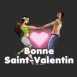 Couple dansant "Bonne Saint-Valentin"