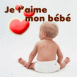 B�b� vu de dos "Je t'aime mon b�b�"