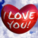 Coeur 3D "I love you"