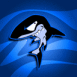 Requin bleu au sourire carnassier