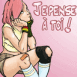 Fille pensive "Je pense � toi"