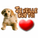 Chiot labrador "Je veille sur toi"