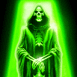 La mort dans un halo vert