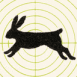 Lapin dans une cible
