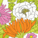 Fleurs fa�on tapisserie