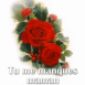 Bouquet de roses "Tu me manques maman"