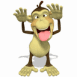 Singe faisant la grimace