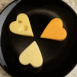 Fromages en forme de coeur