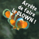 Poisson clown "Arr�te de faire le clown"