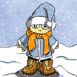 Enfant en habits de No�l 