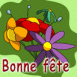 Bouquet de fleurs "Bonne f�te"