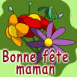 Bouquet de fleurs "Bonne f�te Maman"