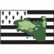 Bretagne: carte centr�e et drapeau