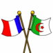 France et Alg�rie (drapeaux flottants)