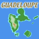 DOM: Guadeloupe, carte avec son titre