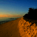 Cr�puscule sur la plage (Maldives)