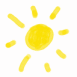 Graffiti: Soleil dessin� � la main