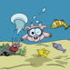 Cochon fait de la plong�e