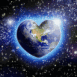 Plan�te terre en forme de coeur