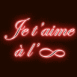 N�on "Je t'aime � l'infini"